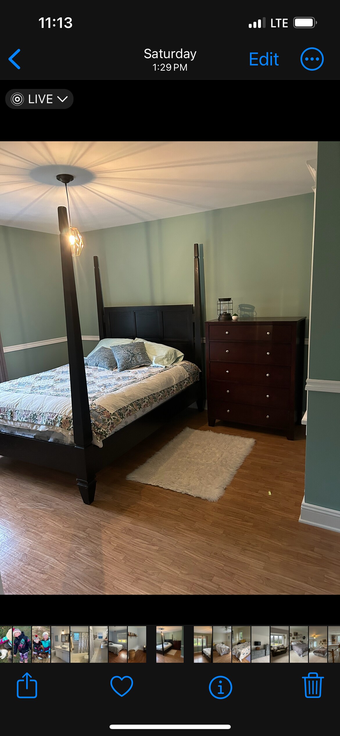 Streamside Inn -绿色房间-标准双人床