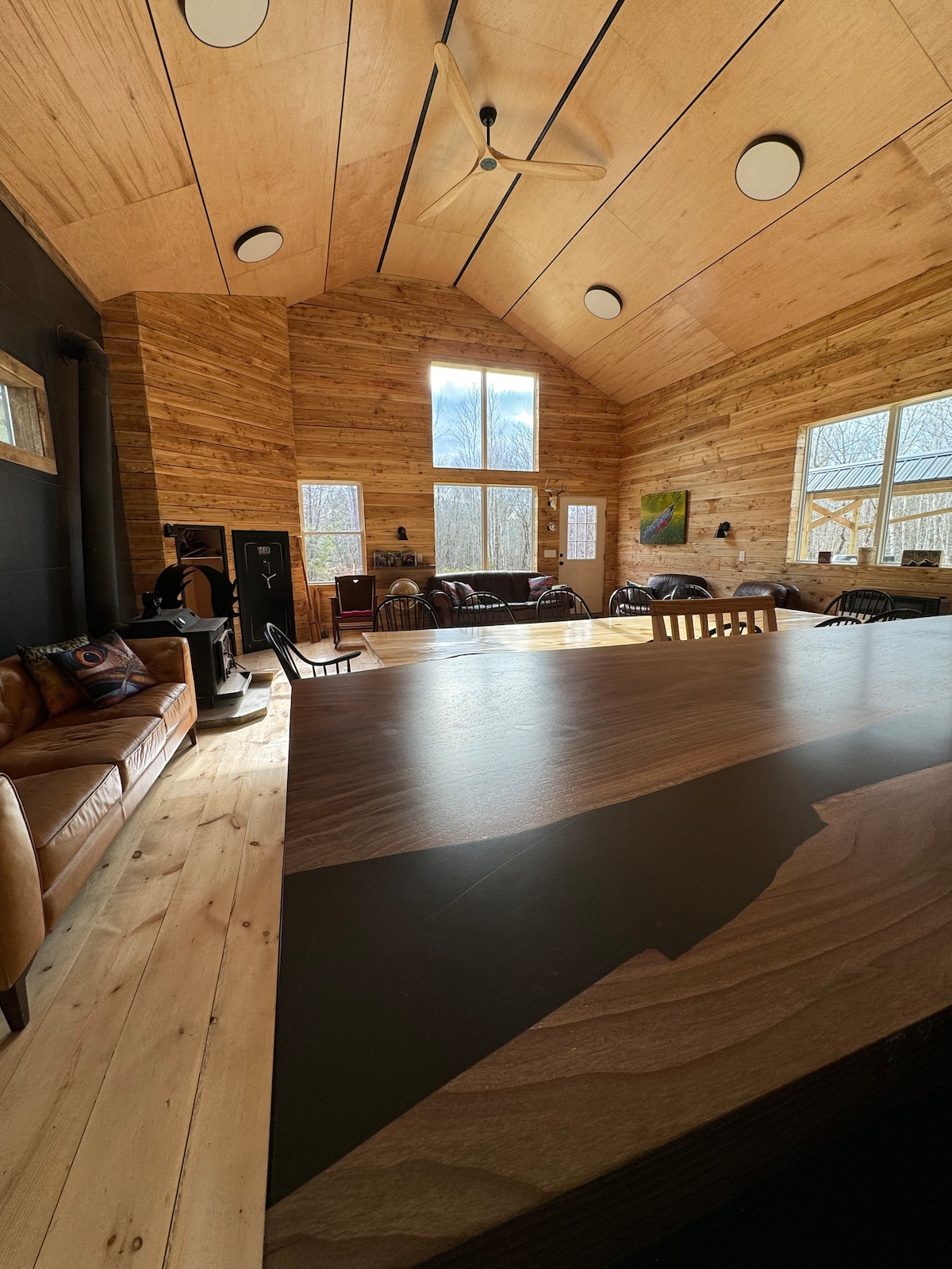 Modern contemporary meets Maine hunting camp