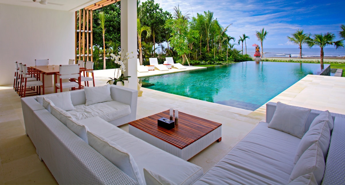 Private pool villa on the beach