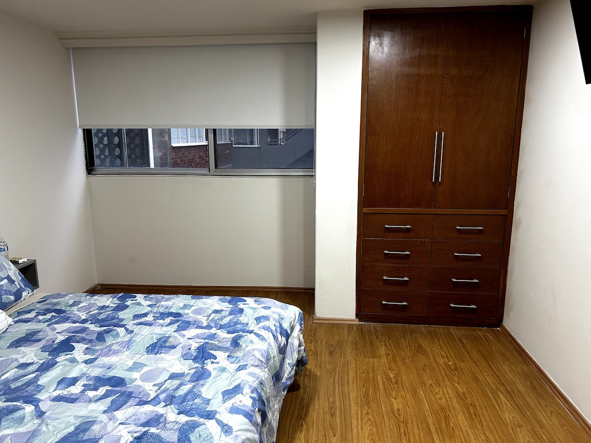 Habitación cómoda en Polanco con baño privado H4