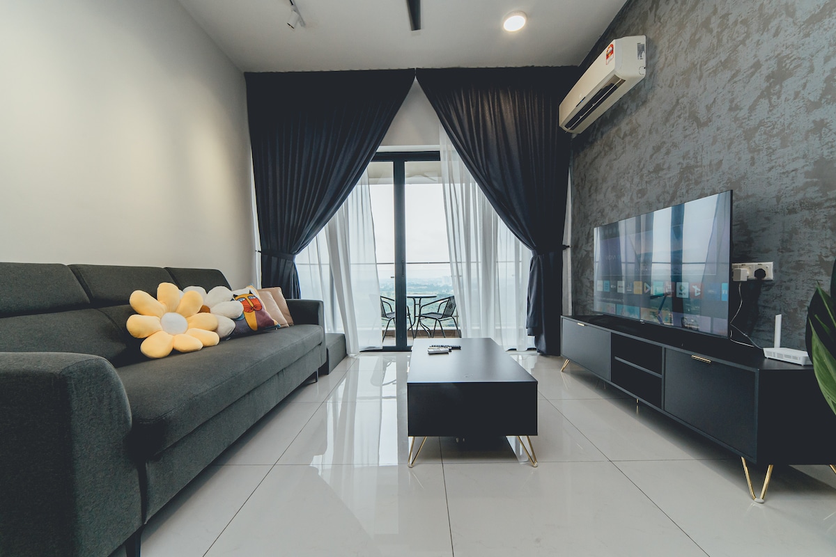 Tranquil Sea View Danga Bay 3BR 6pax