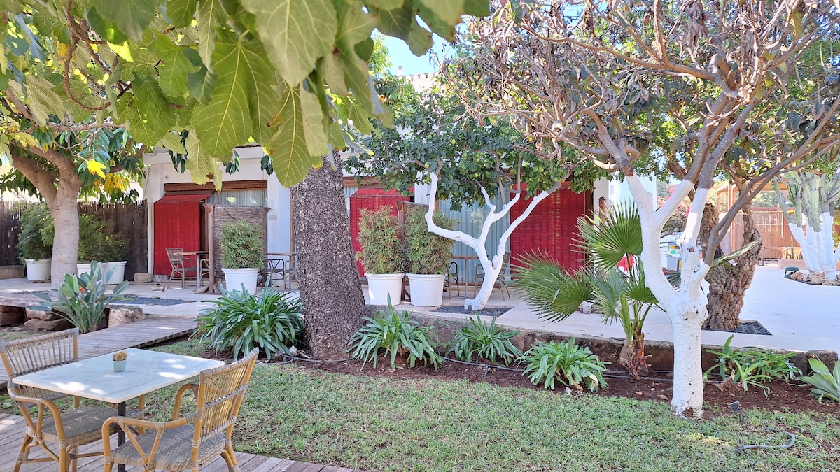 Boho suite con vistas al jardín