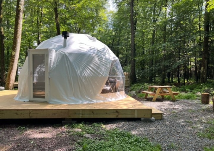 Dome King Tent at The Ferncrest