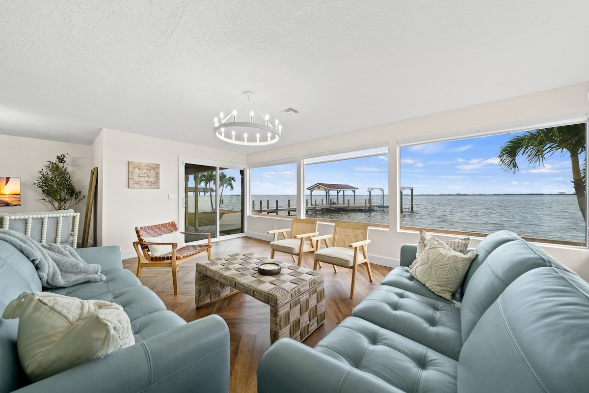 Private Boat Dock & Waterfront Views-mins to beach