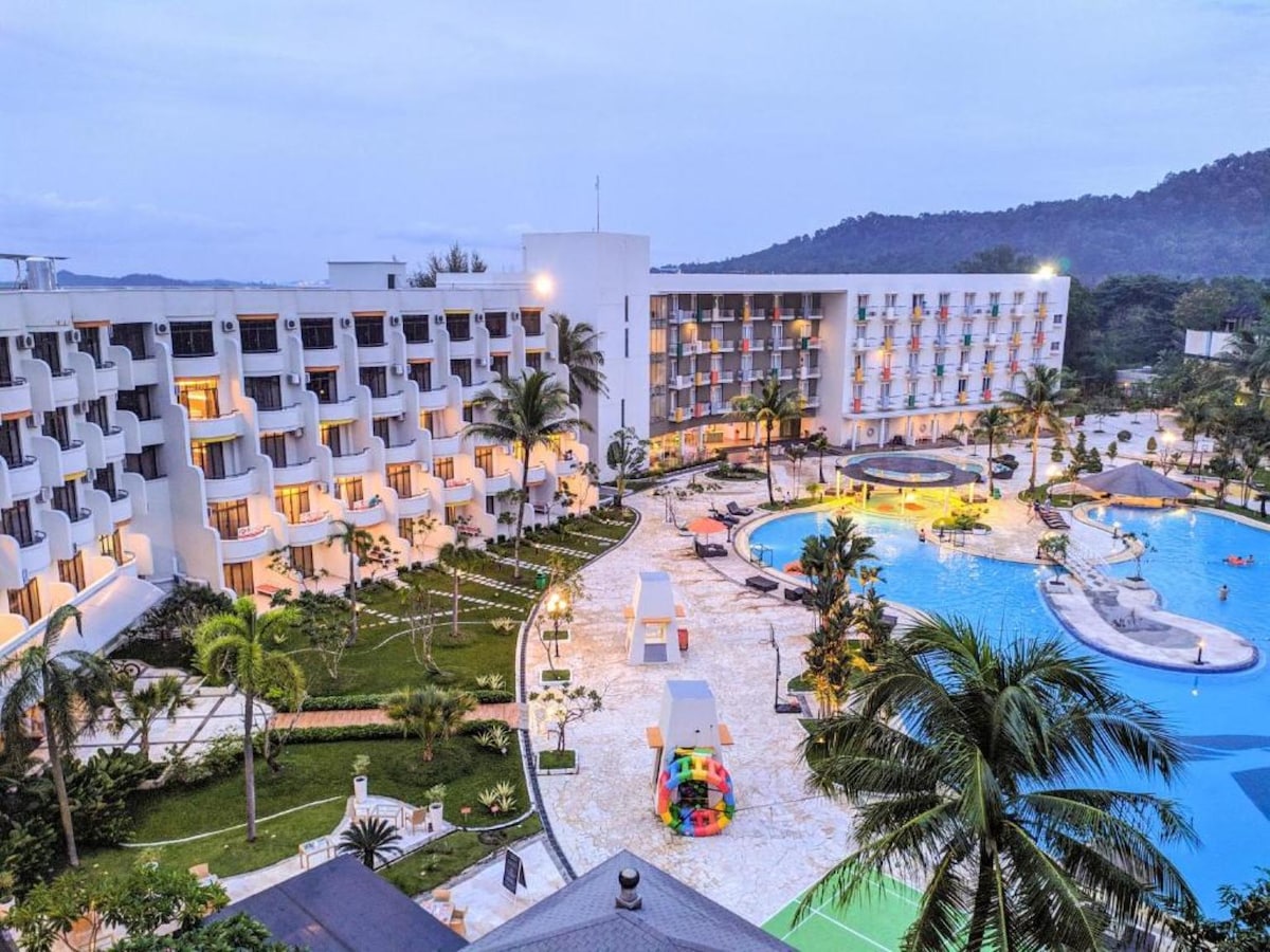 巴淡水度假村（ Batam Resort ）双人房早餐泳池