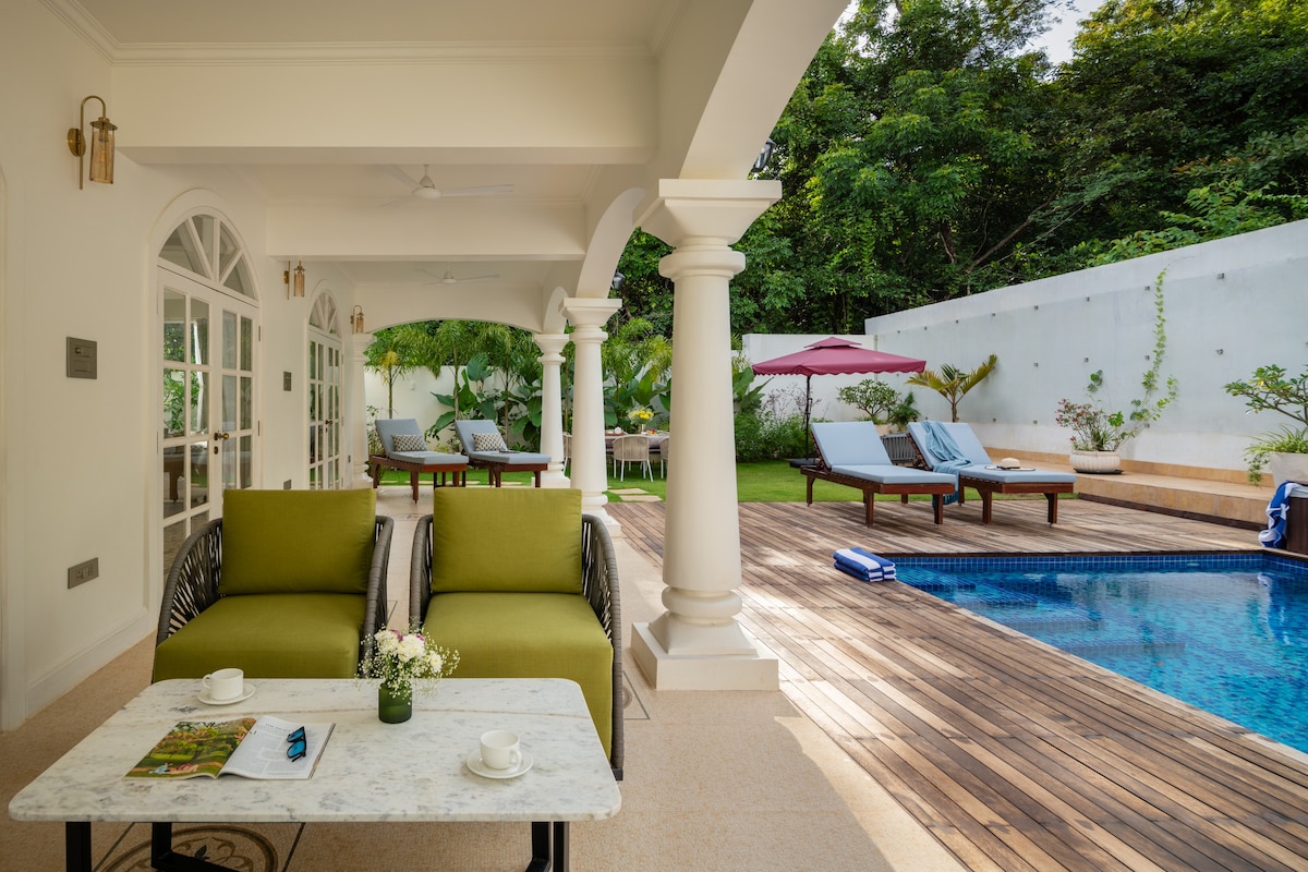Villa Manga Assagao Goa,4BR Luxury Villa with Pool