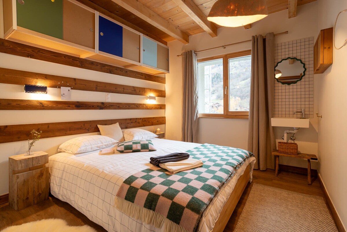 Chambre cosy dans un coliving près de Verbier