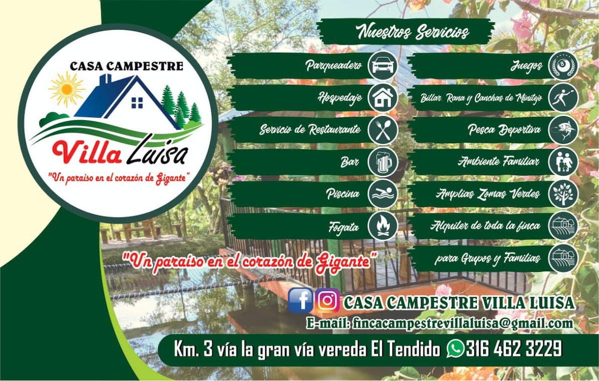 Casa Campestre Villa Luisa