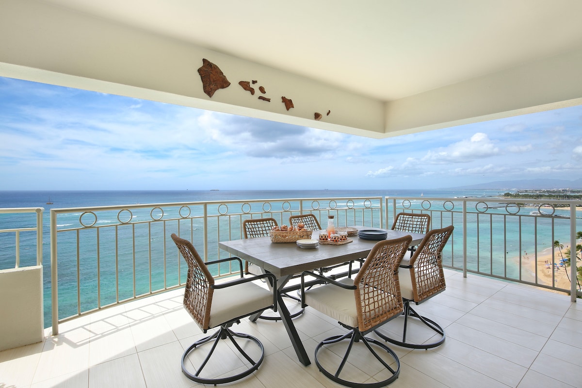 Hawaii Oceanfront Living at Waikiki Shore #1400!