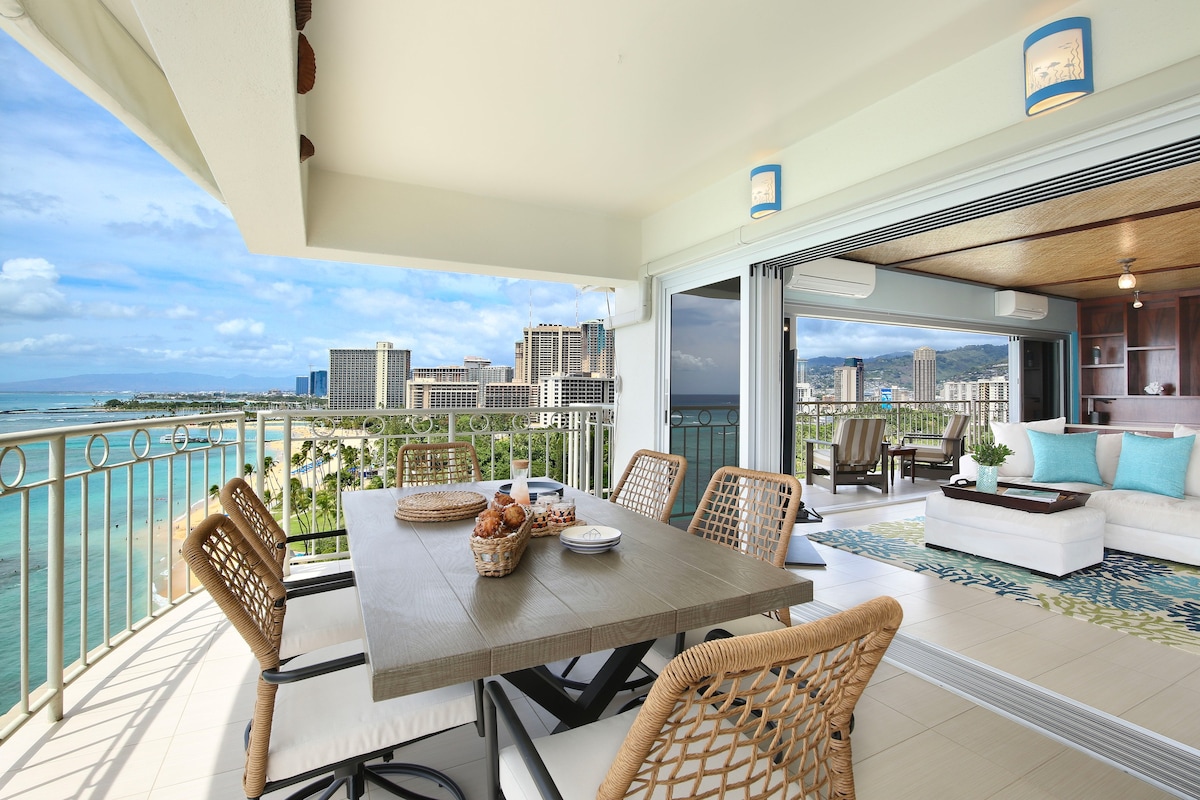 Hawaii Oceanfront Living at Waikiki Shore #1400!