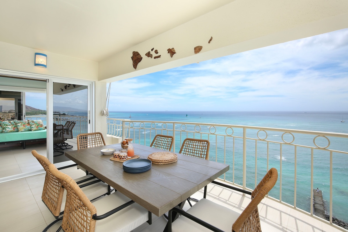 Hawaii Oceanfront Living at Waikiki Shore #1400!