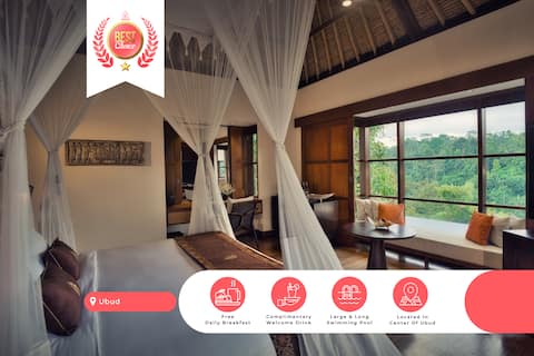 Tropical Paradise! 1BR Private Pool Villa in Ubud