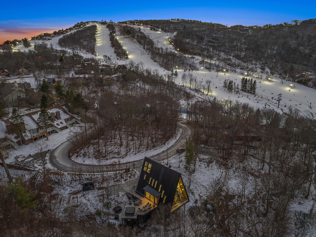 A-Frame at the slope, Beech Mountain Resort