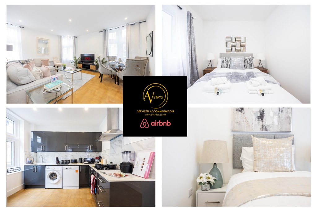 2-Bed Apt |Central Croydon |Sleeps Up to 5 Guests