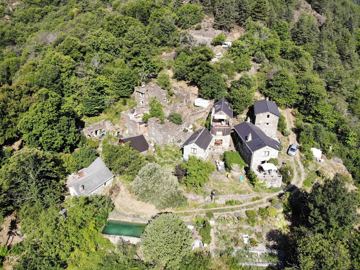 Maison : pleine nature 2/4 pers. Parc des Cévennes