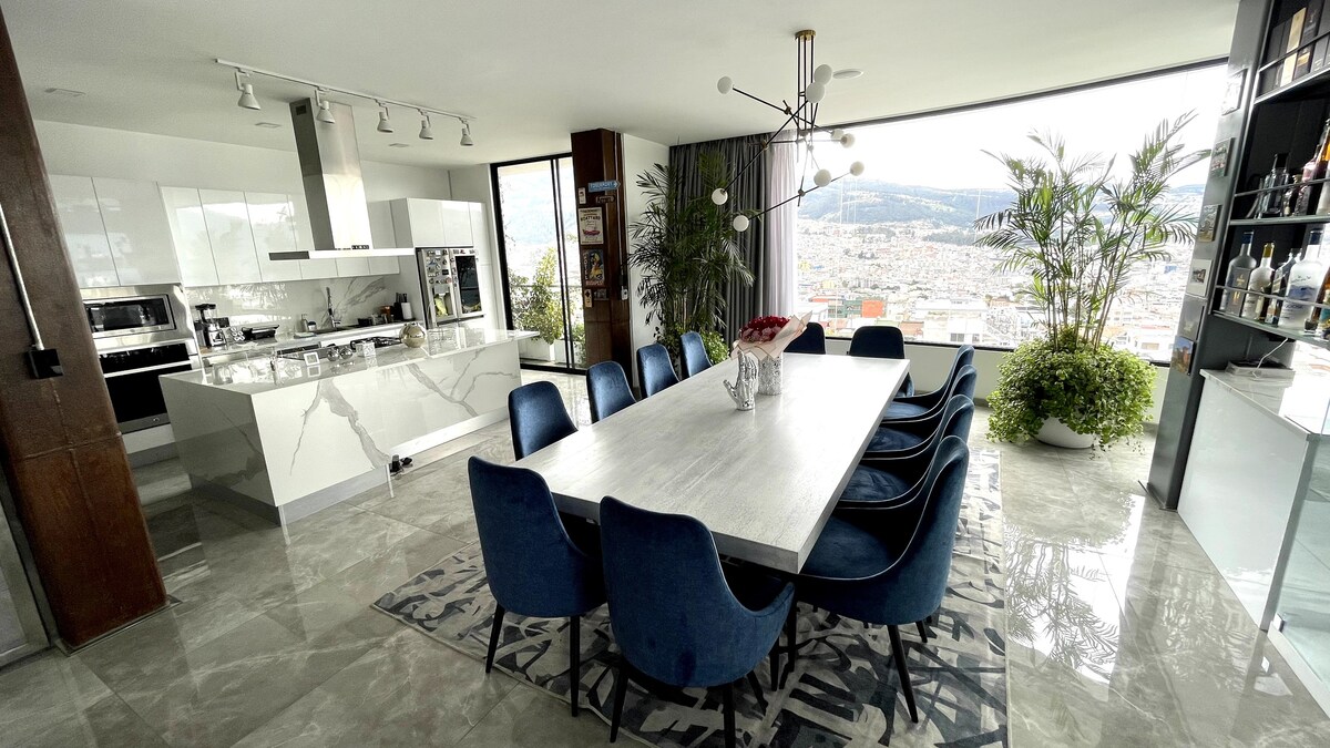 Lujoso penthouse con vista panoramica