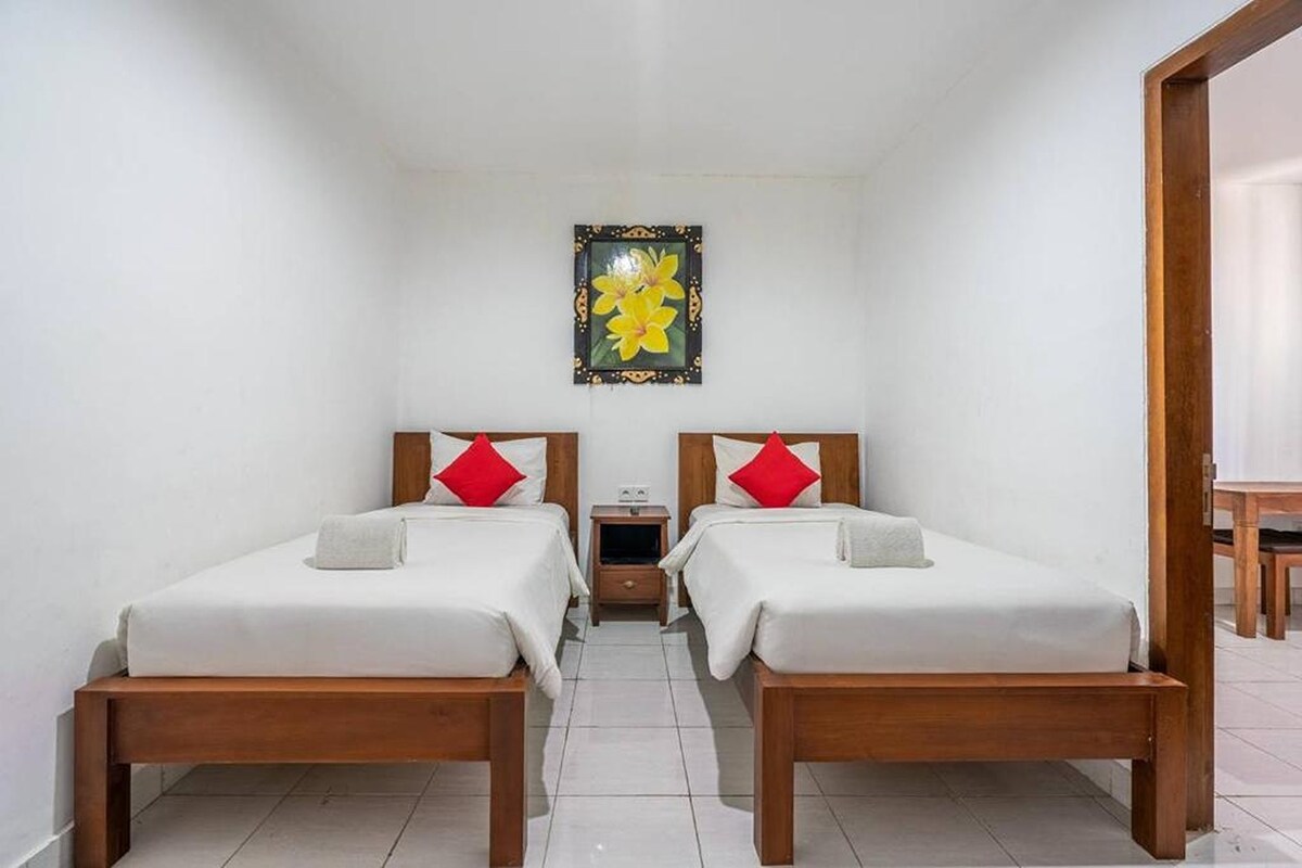 Spacious Twin Room at Ganandra Stay Denpasar Timur