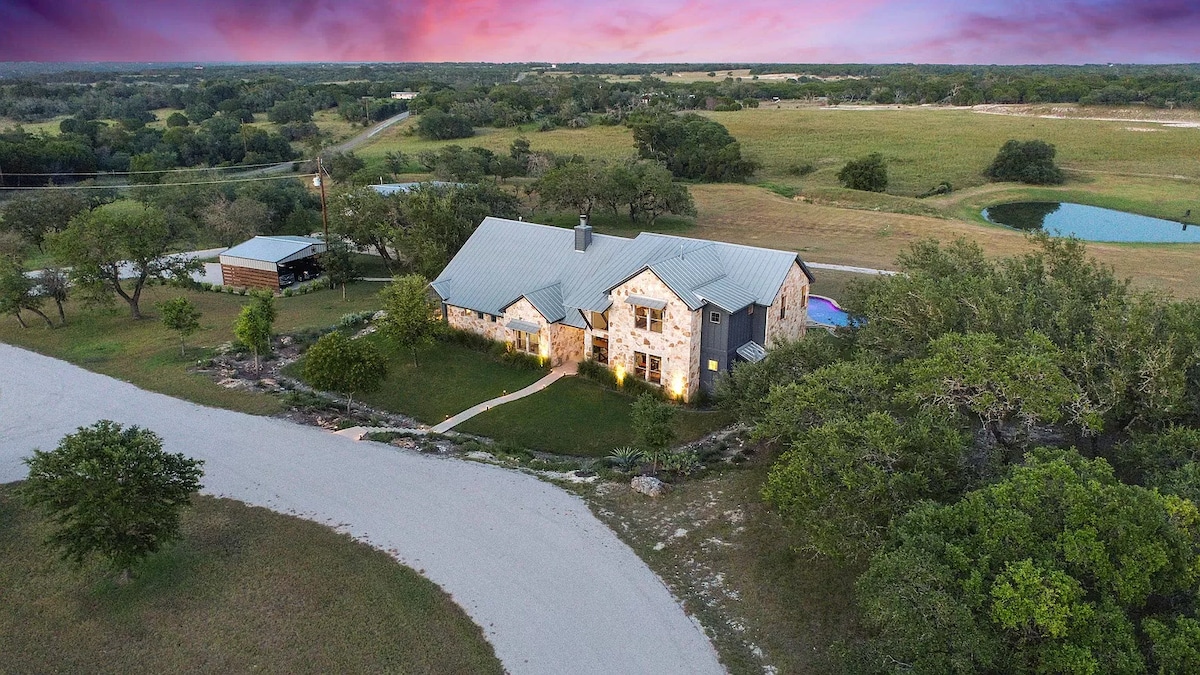 Ranch house at exotic game ranch