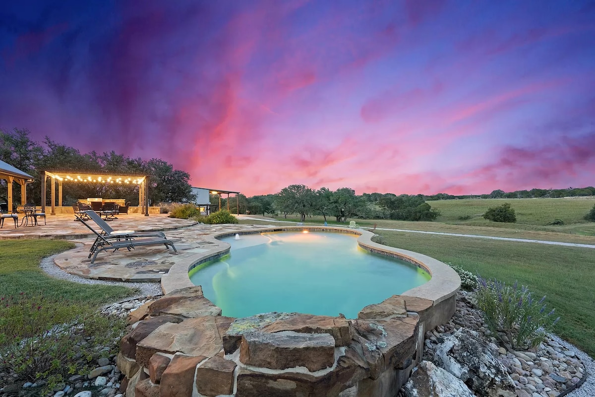 Ranch house at exotic game ranch