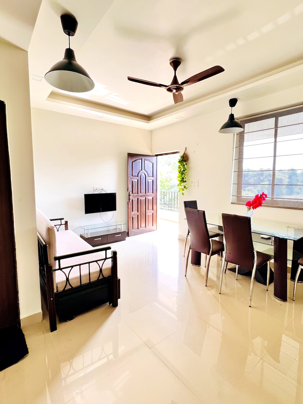 Spacious Field view 2BHK+Wi-Fi+ close to beach