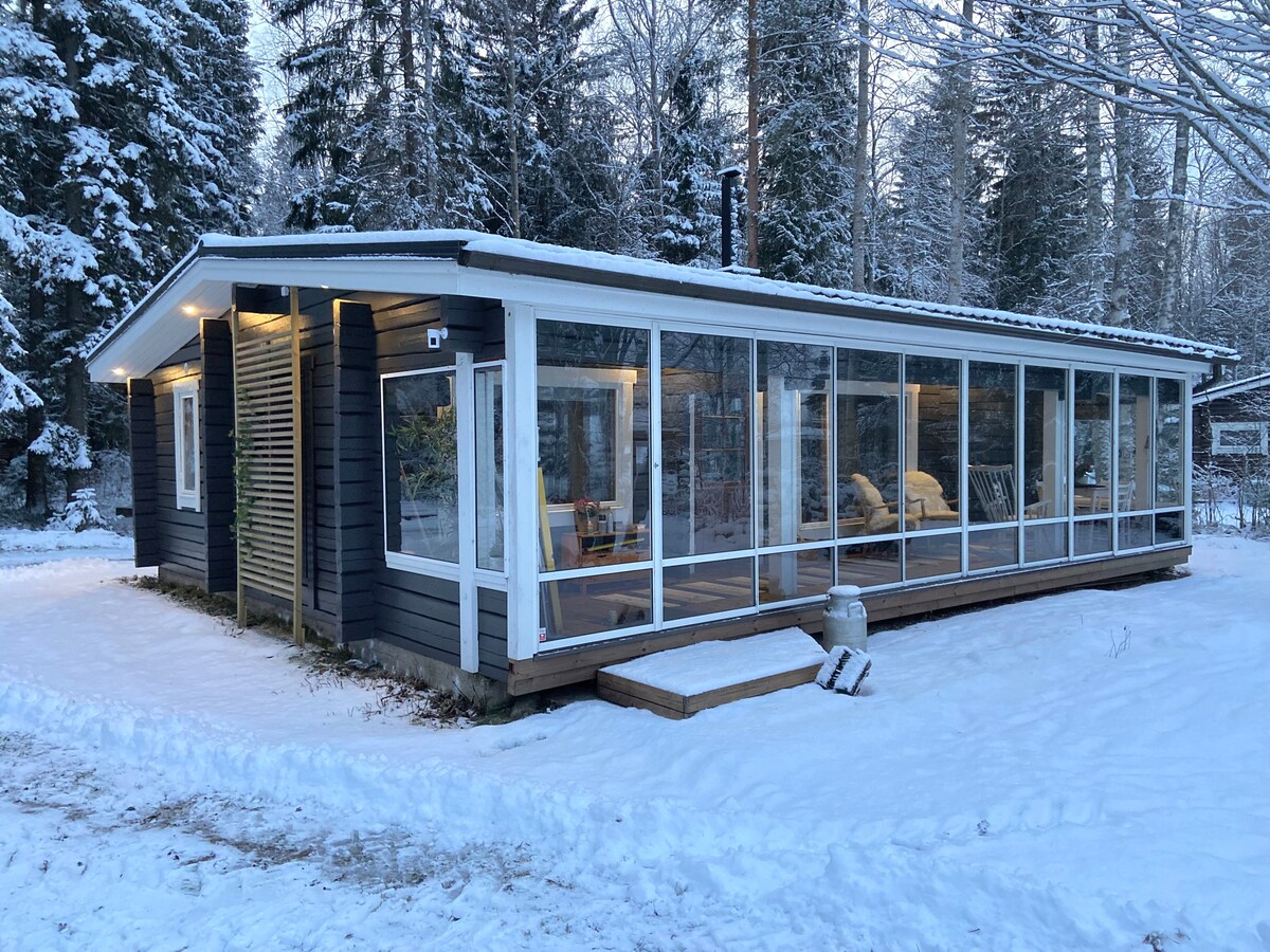 位于Lappajärvi湖畔的舒适小木屋！