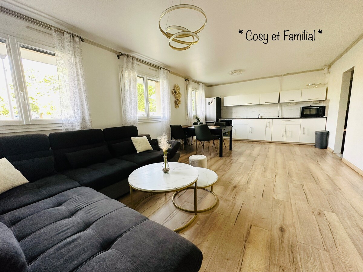 Appt 70M2 Cosy et Famillial proche Paris