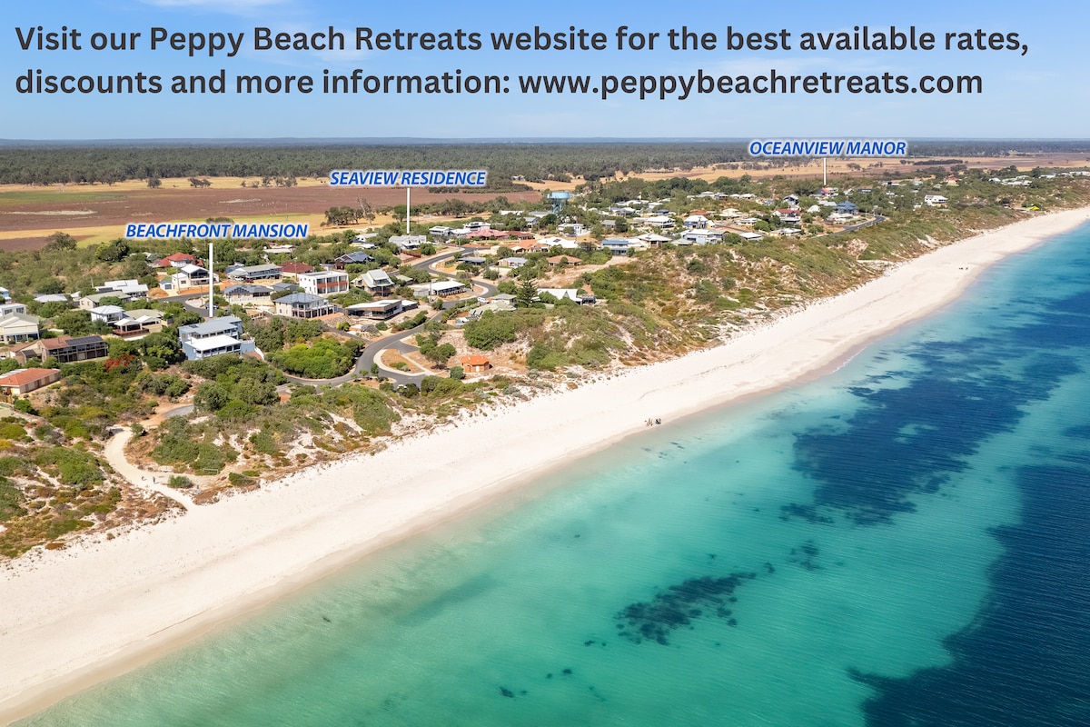 Beachfront Villa by Peppy Beach Retreats®