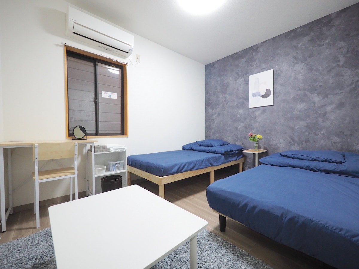 【Private room】1 min station｜5 min Namba｜Free Wi-Fi