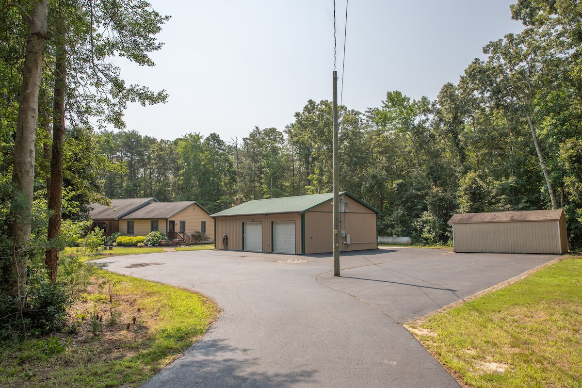 Home in the woods near the Beach