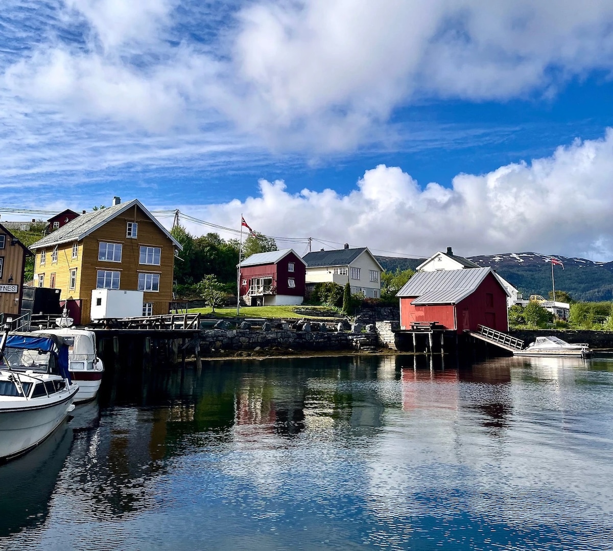 Sjarmerende hus ved havnen