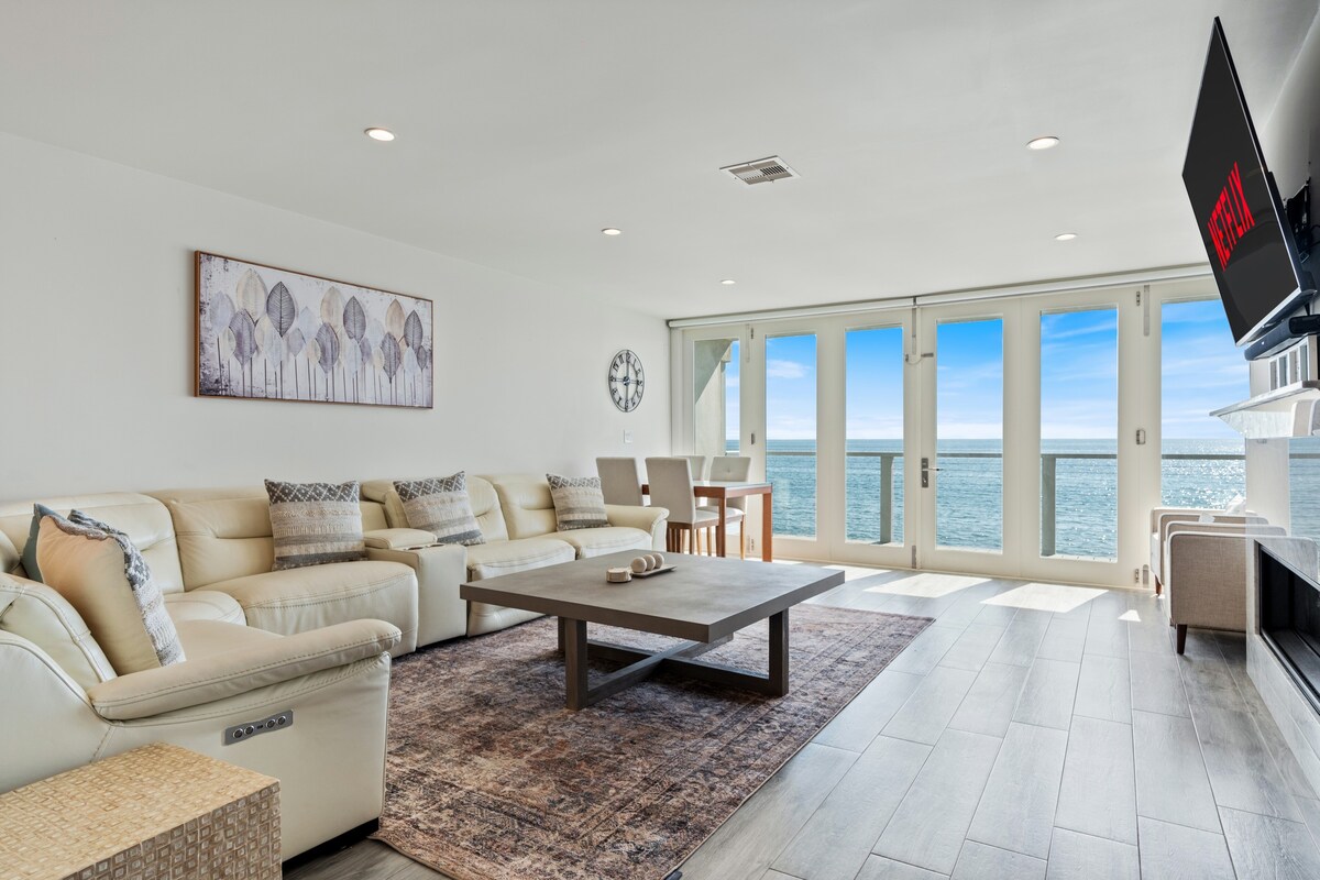 Malibu Beachfront Retreat with Deck + Sunset Views