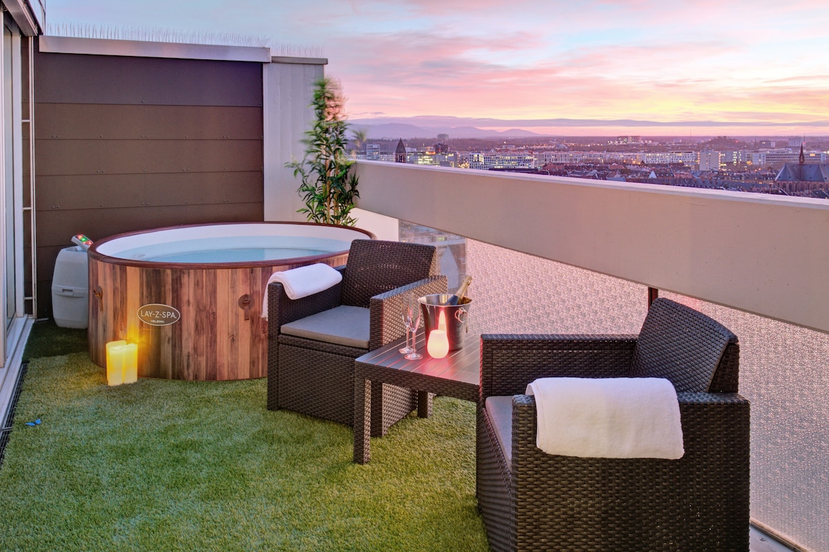The Penthouse - Jacuzzi - BBQ - Rooftop