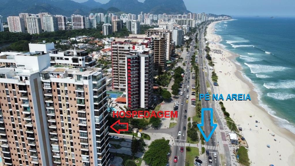 Pé na Areia vista Mar, Infra Hotel Barra da tijuca