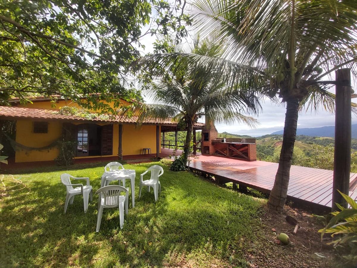 Casa  aconchegante com vista para o mar