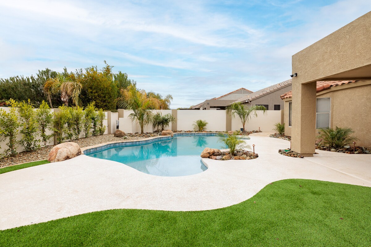 Modern Home w/ Pool & Fire pit