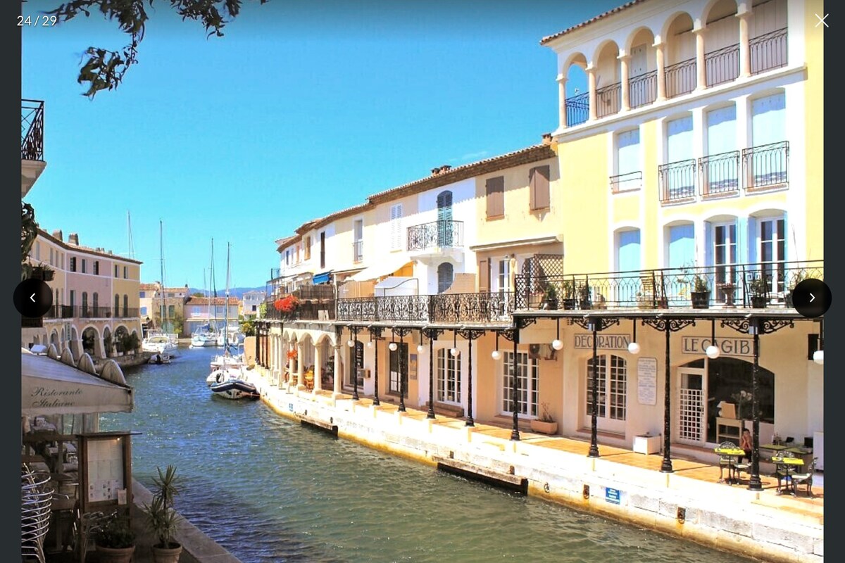 格里莫港安静的公寓，可欣赏运河景观