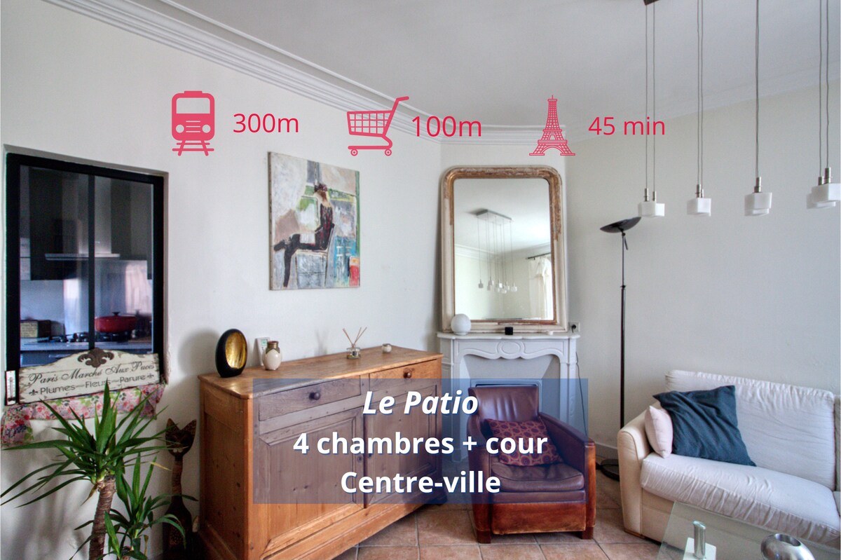 House 4 rooms, near station, Paris & OG 30min away