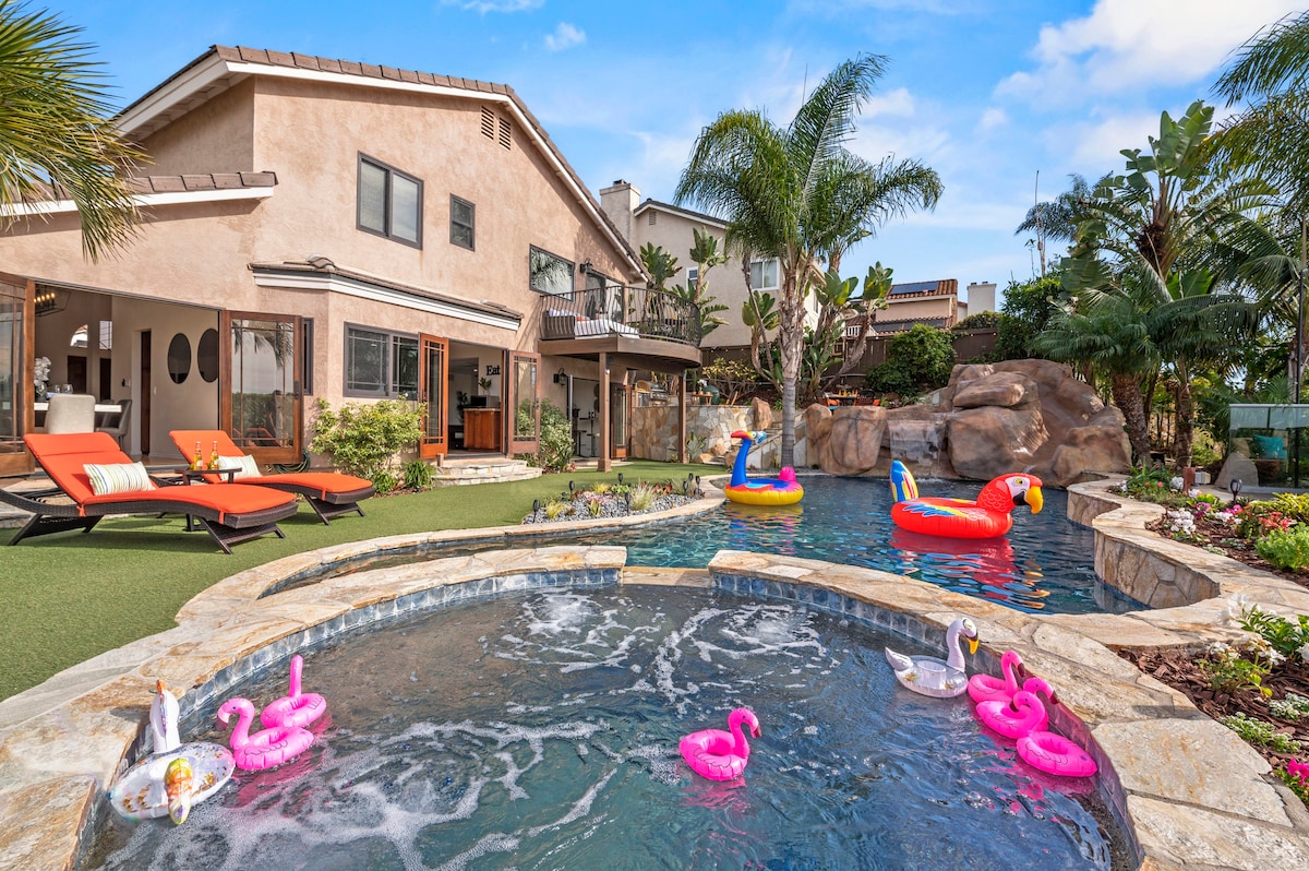 A True Oasis w/ Pool, Spa, Slide, & Views!