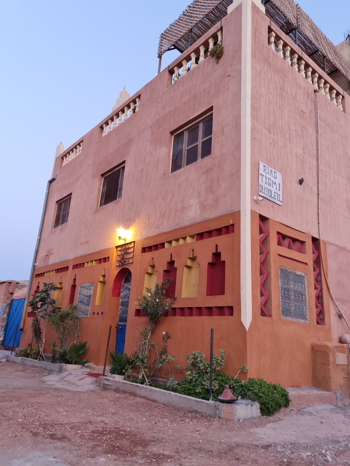 La Chambre Bleue au Riad Tigmi du Soleil