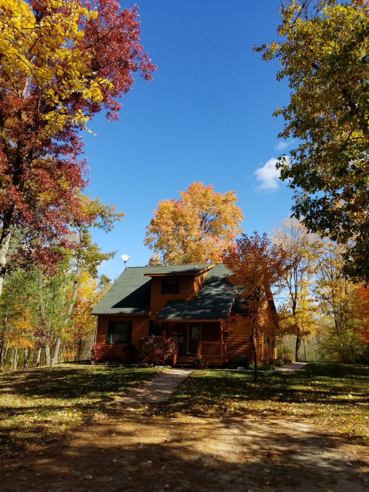 美丽的河滨AuSable River Cabin