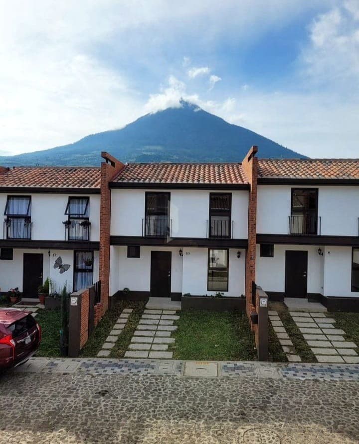Casa con vista al volcán