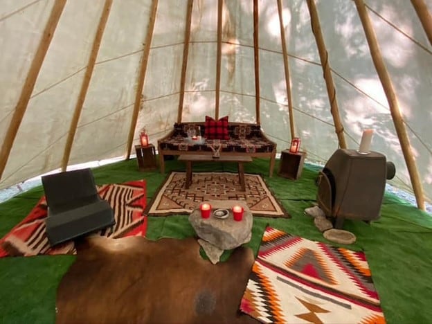 Waterfront tipi glamping at phoenix landing