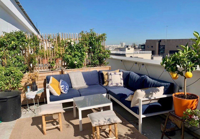 Paris duplex apartment with beautiful rooftop