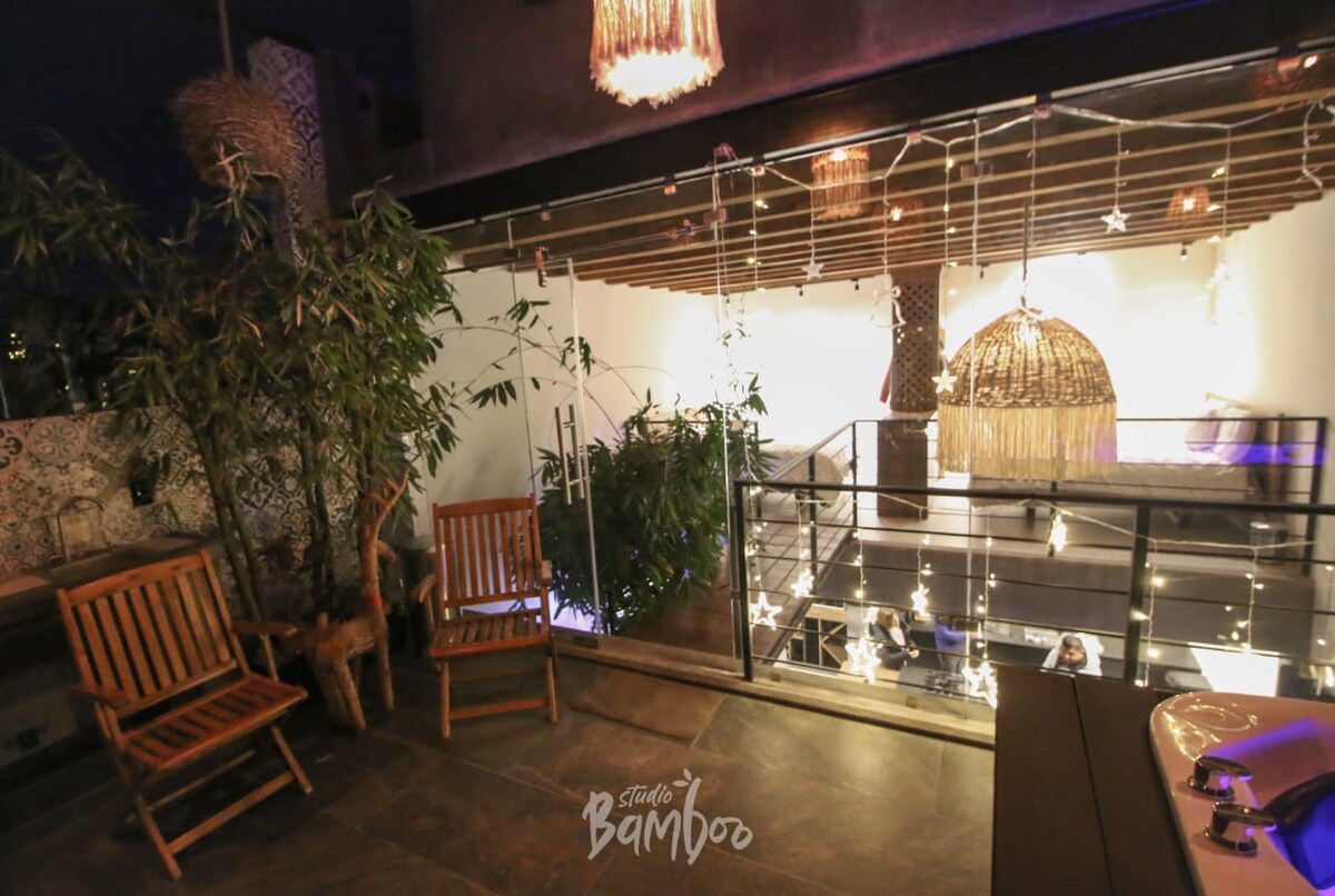 Studio Bamboo+Lujoso loft+Jacuzzi+ Piramides