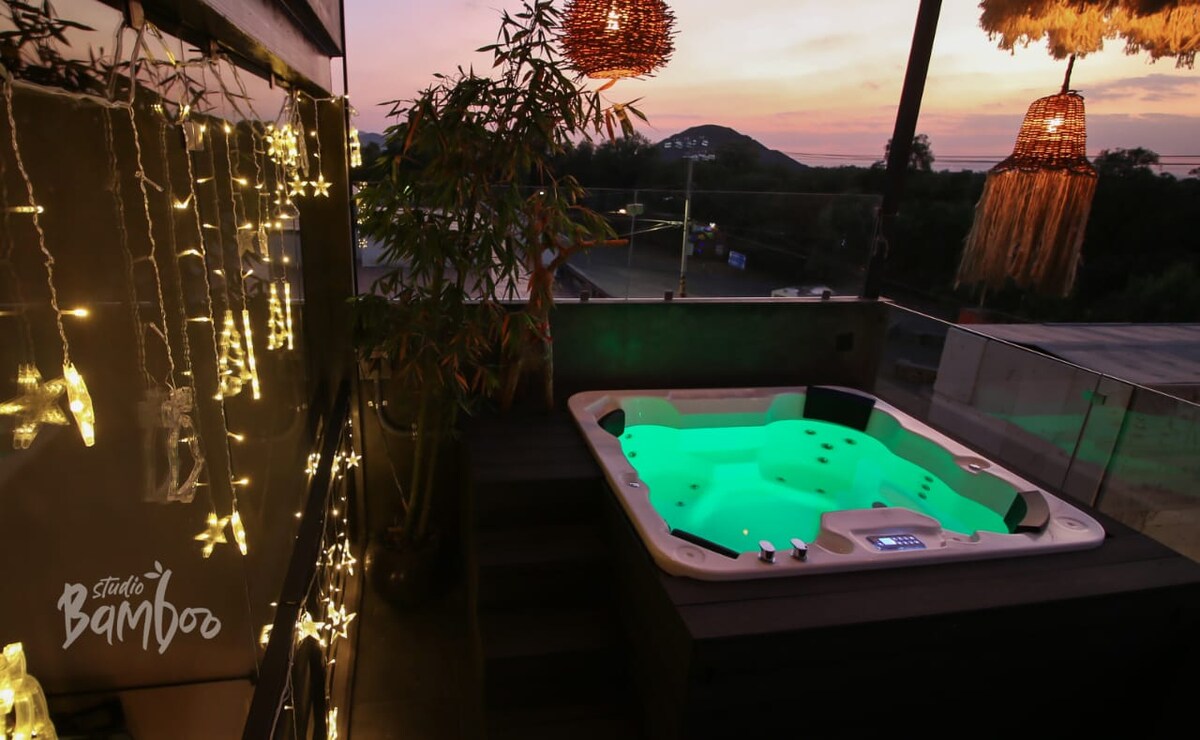 Studio Bamboo+Lujoso loft+Jacuzzi+ Piramides