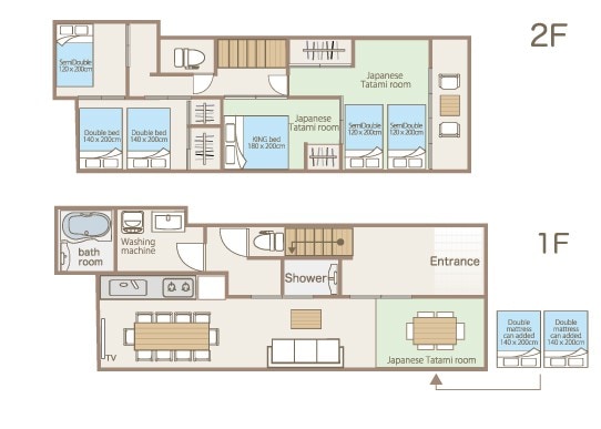 NEW/5BRs,2flr house,2bath,EarlyIn/LateOut/Storage