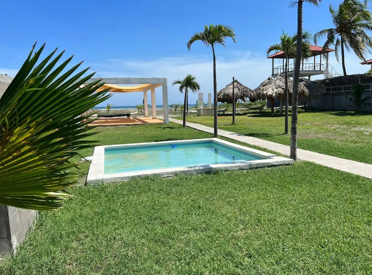 Beachfront Flat Caracola @La Costa+Wifi+AC+Pool