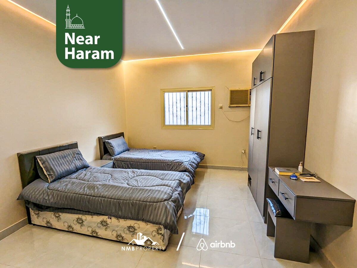 Apartment 4B - near Haram + Mt. Uhud - 6 Guests