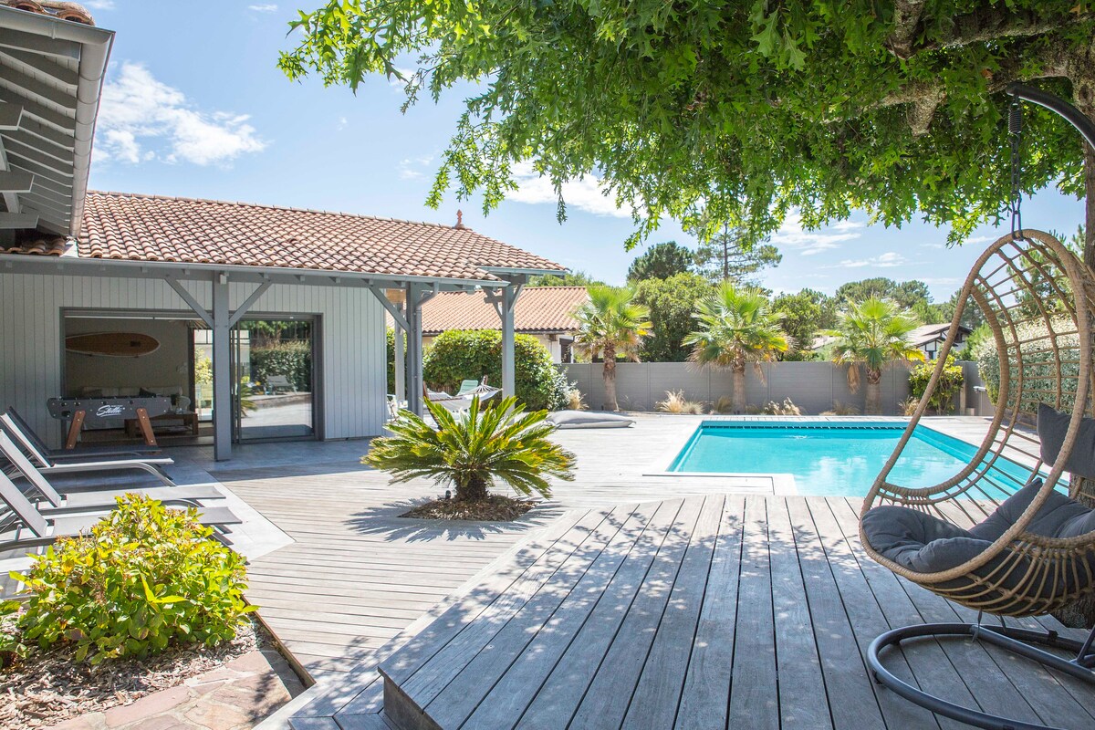 Villa Hirondelle, piscine, calme, plage, sérénité