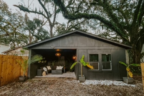 Midtown Funky Black Cottage